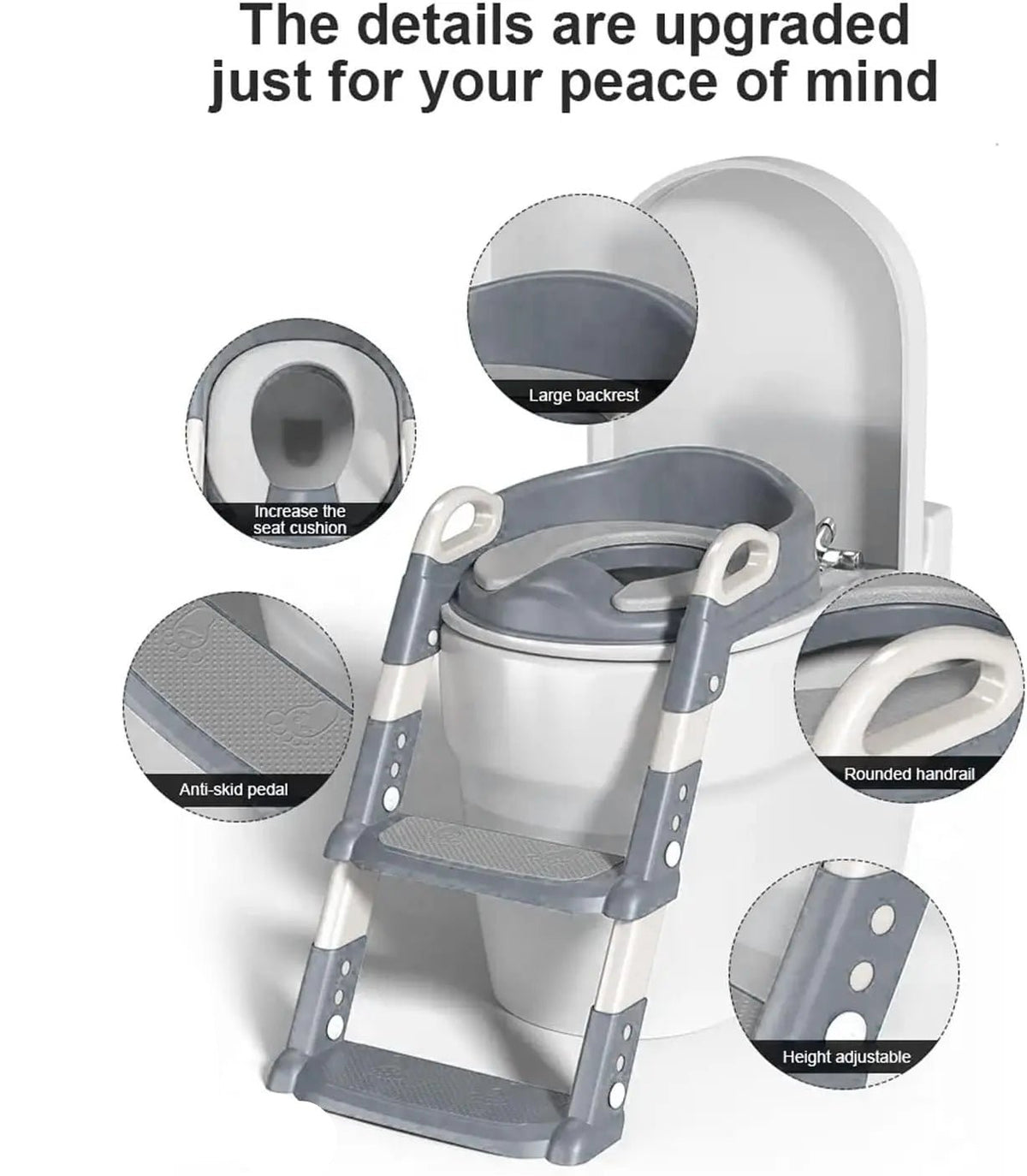 قاعدة تدريب الحمام للأطفال مع سلم – Potty Training Seat - Shopzz