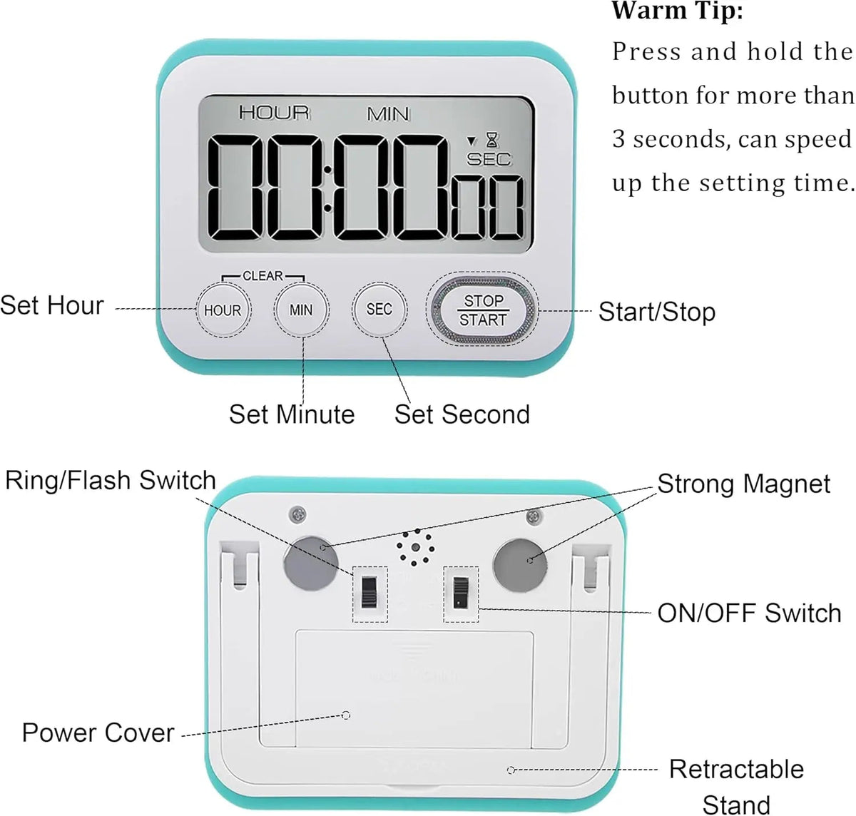 المؤقت الرقمي - Mini Timer - Shopzz