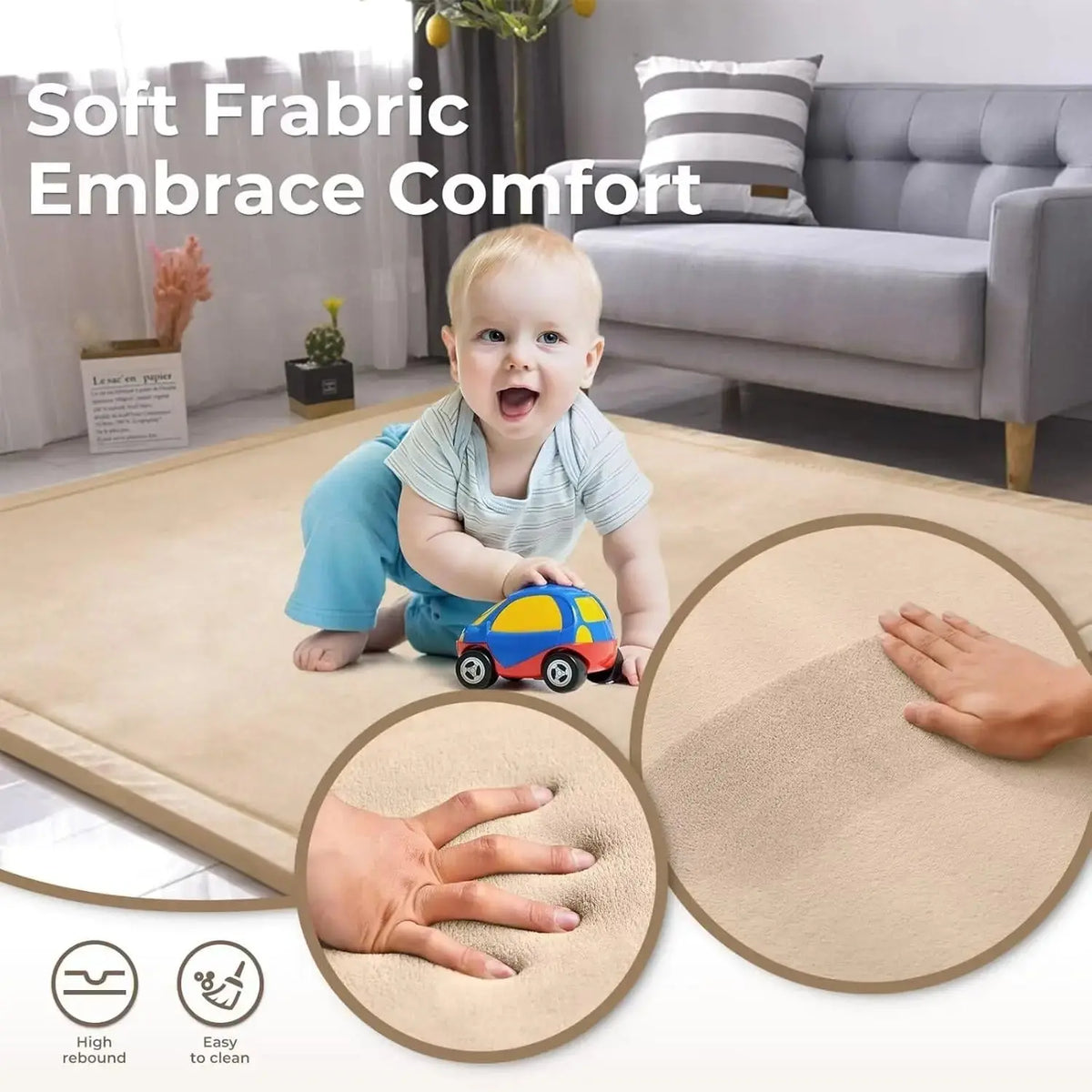 سجادة مانعة للانزلاق - Baby Anti - Slip Play Mat - Omuma