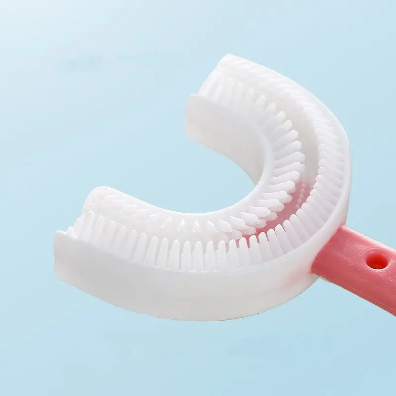 U shaped toothbrush - فرشاة السيليكون للاطفال - Shopzz