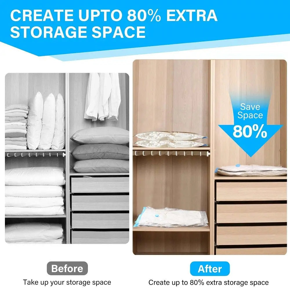 Vacuum Storage Bag 80X120 cm - كيس تخزين كبير بسحب الهواء - Shopzz